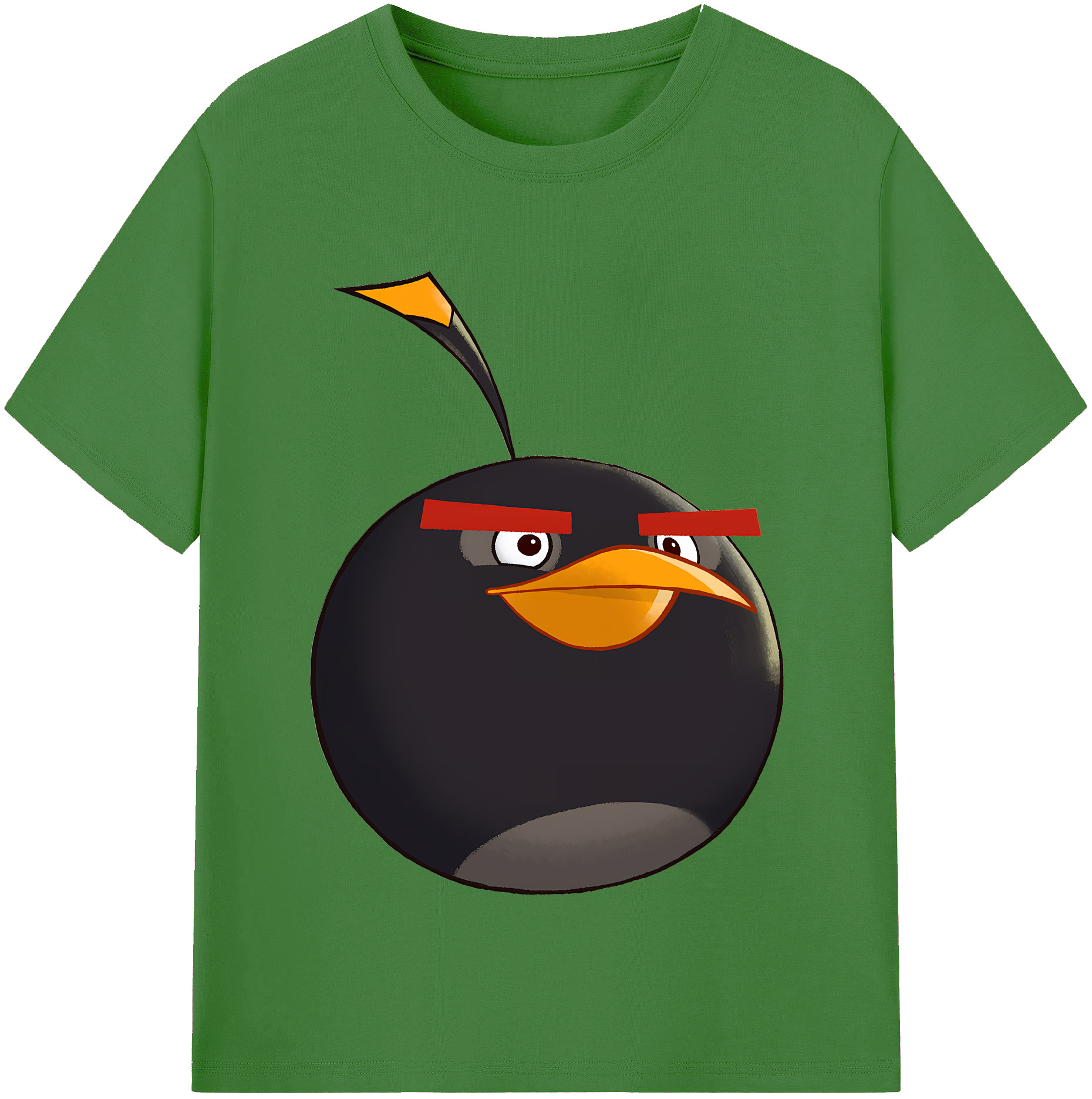 （画像用） Angry Birds アングリーバード レディースカジュアルプリントTシャツ（綿100％）